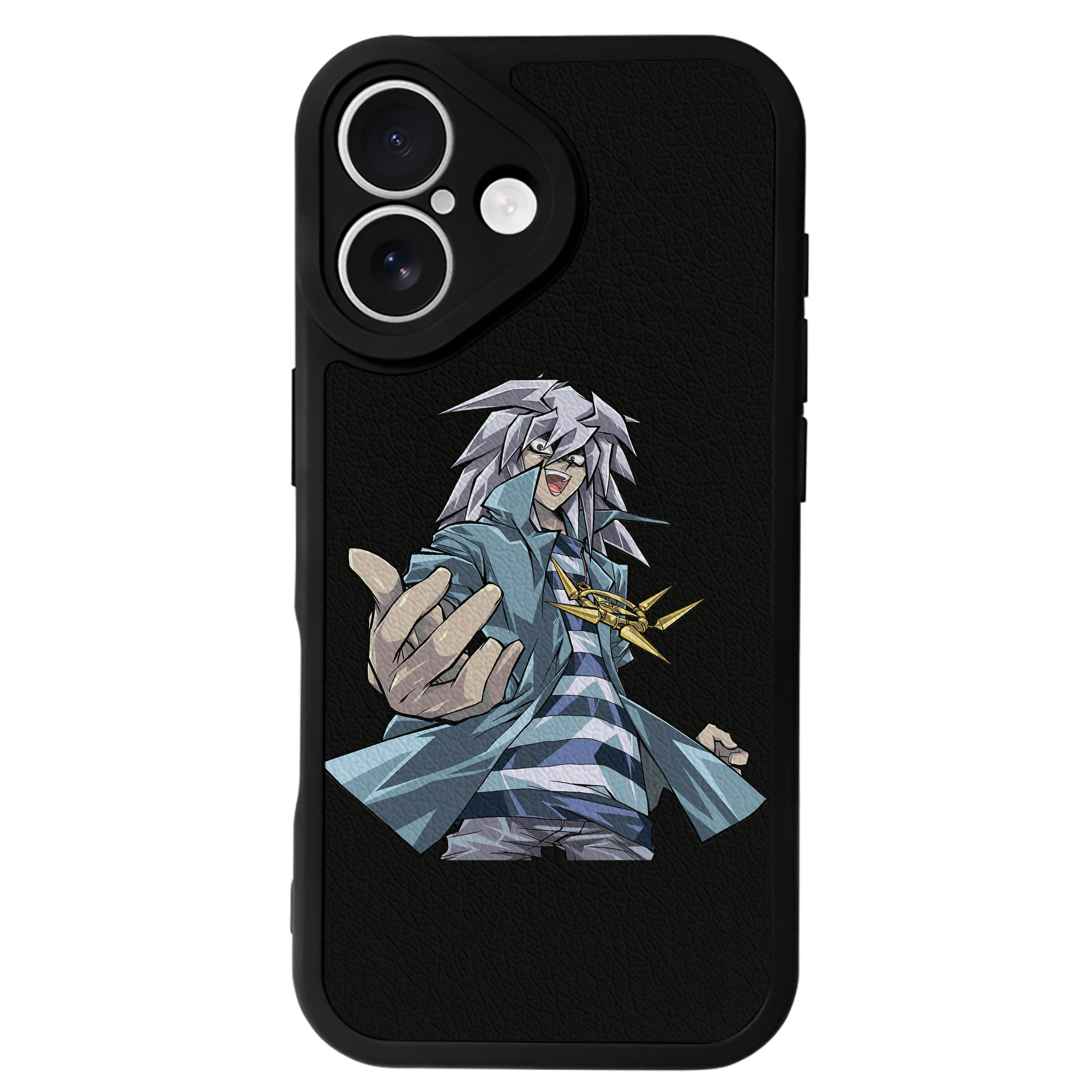 （画像用） 遊☆戯☆王 Yu-Gi-Oh! 【iPhone 16シリーズ対応】シリコンスマホケース（レザー調） 材質：シリコン